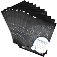 Landre Stay Cool 100050061 - Lote de 10 libretas A4- 80 hojas con rayas y margen- 70 g-m²